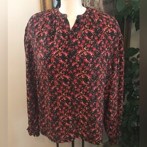 NWT - Something Navy Blouse - Size XS (see description for measurements)